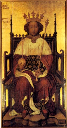 King Richard II by unknown painter, tempera on panel, circa 1390